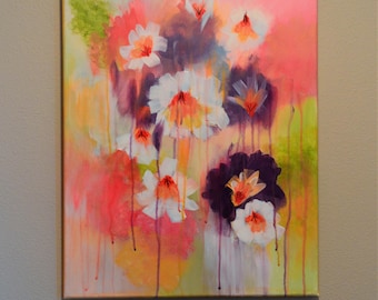 Acrylic Canvas Painting - Spring Bouquet