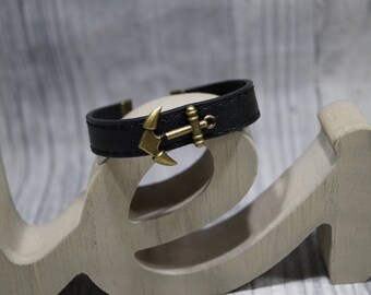 Leather strap anchor