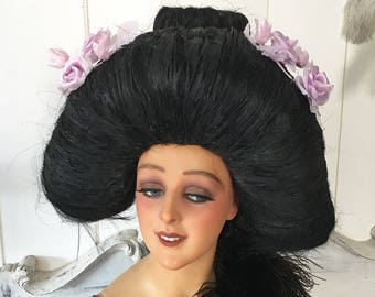 1930/40's Rare Folie Bergeres Stage Cabaret Geisha Theater Wig