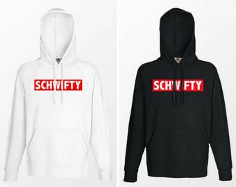 Rick and Morty Unisex Hoodie Get Schwifty | Gift | Adult Swim | Black | White | Rick Sanchez | Adult Swim | TV |