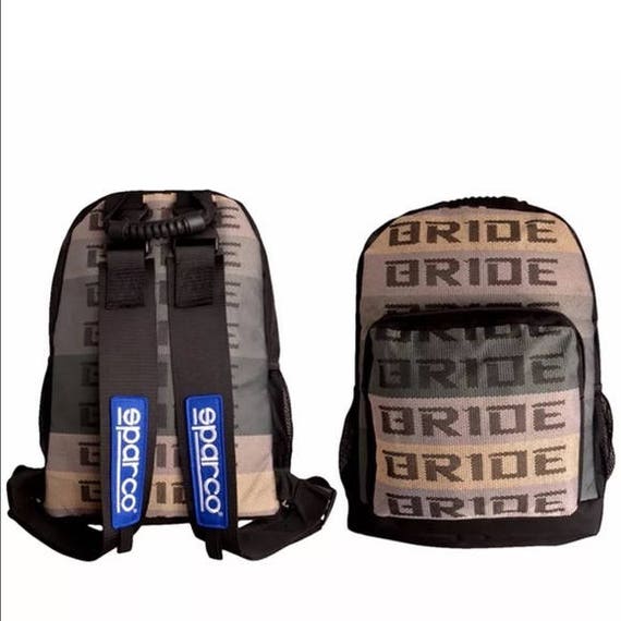 JDM Bride Racing XLBackpack Black with Blue Sparco Racing