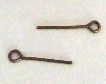 Nails for jewelry in antique bronze round head - sold by 10-18mm