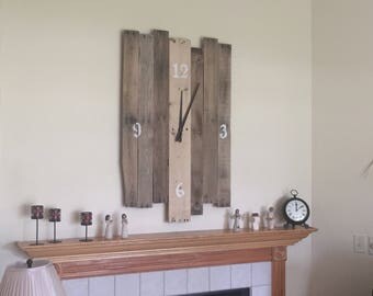 Large Wood Pallet Clock