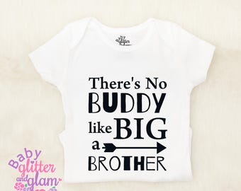 Big Brother Shirt, There's No Buddy Like a Big Brother, Promoted to Big Brother, I'm going to be a Big Brother, Big Bro Boy Sibling Shirt