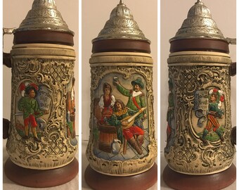Thewalt vintage beer stein "Gerstensaft Gibt Manes Kraft"