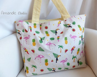 For the summer by Amande Etoilée "Mojito", the original version sunny tote bag