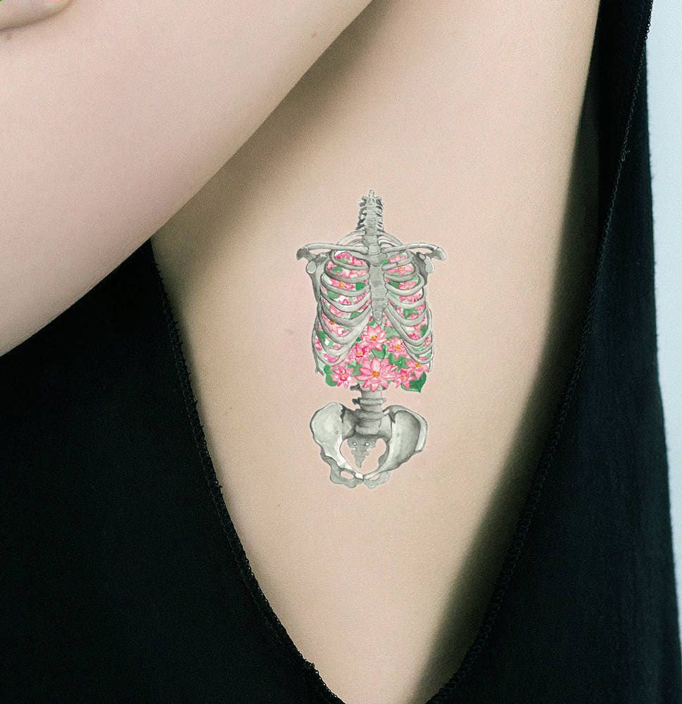 Rib Cage Anatomy Tattoo 82 Insanely Cool Rib Cage Tattoos That You