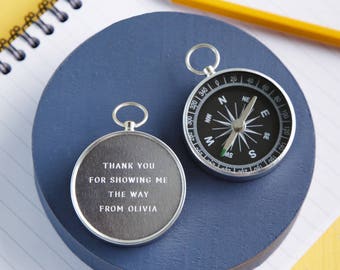 Personalised Engraved Thank You Teacher Compass