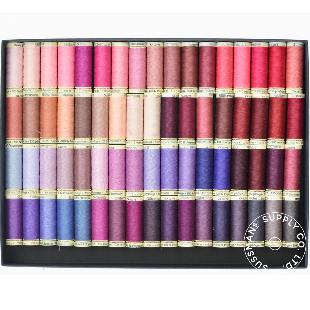 Gutermann Threads 100 Polyester Made in Germany Pinks