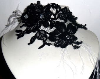 Black Lace Black Lace wedding necklace