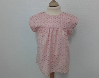 Lovely top in cotton in shades pink, 8 years