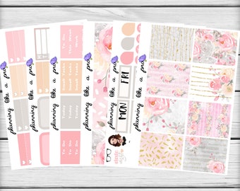 Romance Planner Sticker Kit // Fits Erin Condren Vertical Life Planner, Happy Planner, etc