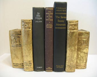 gold bookends