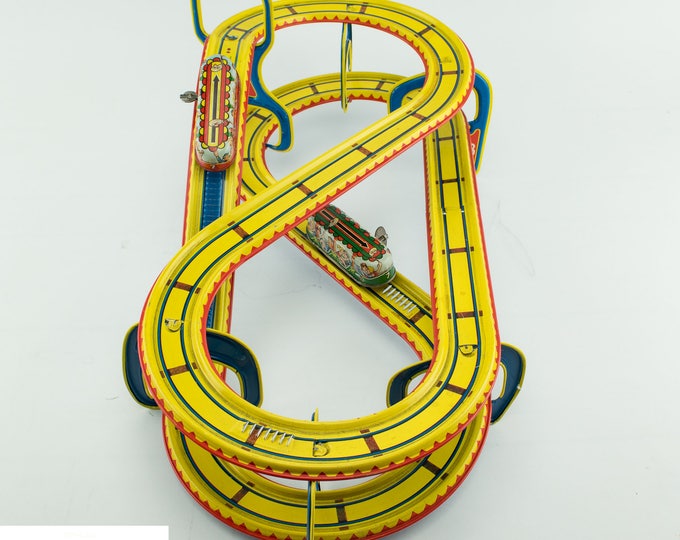 Tin Lithograph Toys | Vintage Toy Roller Coaster | Marx Technofix Toboggan #290