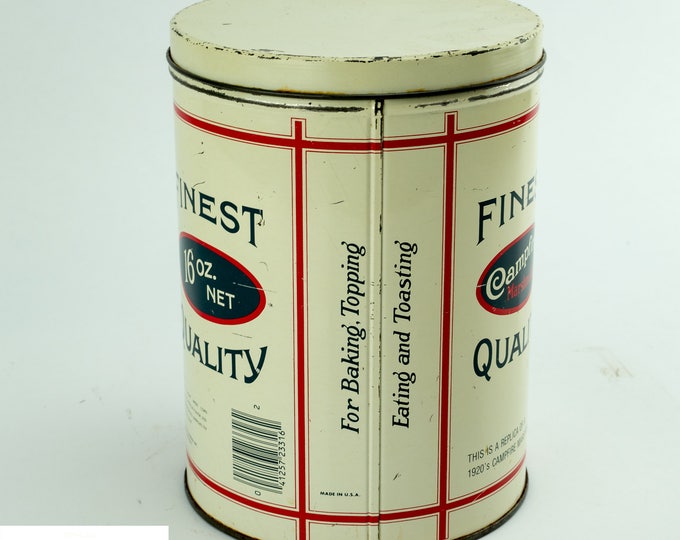Vintage Tin Containers | Campfire Marshmallows Tin | Borden's Tin | Metal Storage Tins