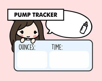 PUMP TRACKER Stickers / planner stickers, mom life stickers, mom stickers, breastfeed, wedding stickers, wife stickers, functionable / SD65