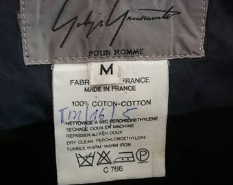 Rare Yohji yamamoto pour homme pant/blue/waist 32/33/ made in france/ys for men/cdg