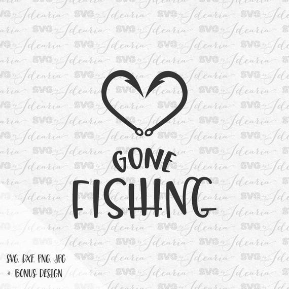 Download Heart fish hook svg gone fishing svg funny svg fishing svg