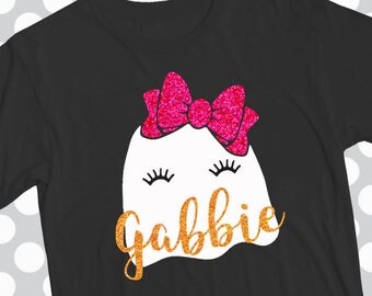 Girls Halloween svg, halloween svg, Ghost svg, girl svg, ghost face svg, halloween shirt, svg, png, eps, DXF, Cricut, Silhouette, iron on