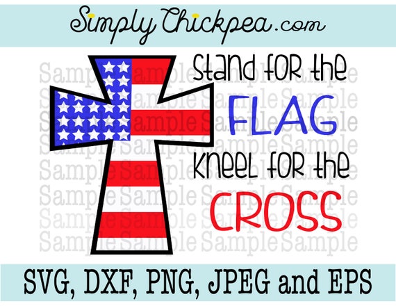 Download SVG DXF PNG cutting file Jpeg and Eps Stand for the Flag