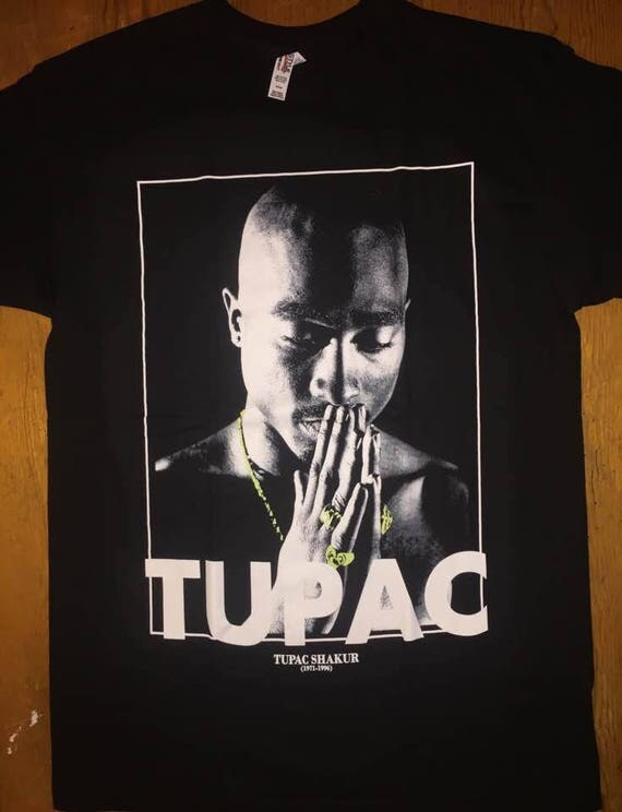 Tupac Makaveli Praying Hands Logo Shirt