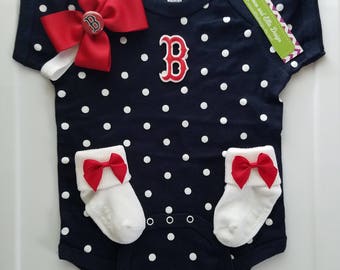 boston red sox baby outfit-boston red sox newborn-baby girl boston red sox-boston red sox baby shower gift-newborn red soxs/baby red soxs
