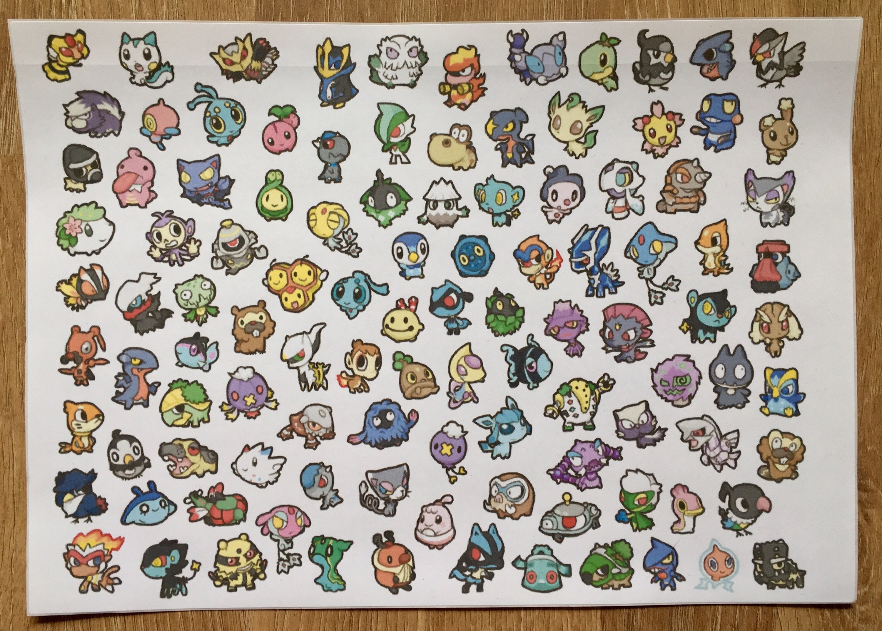 Cute Pokémon stickers from SparklingStuffStudio on Etsy Studio