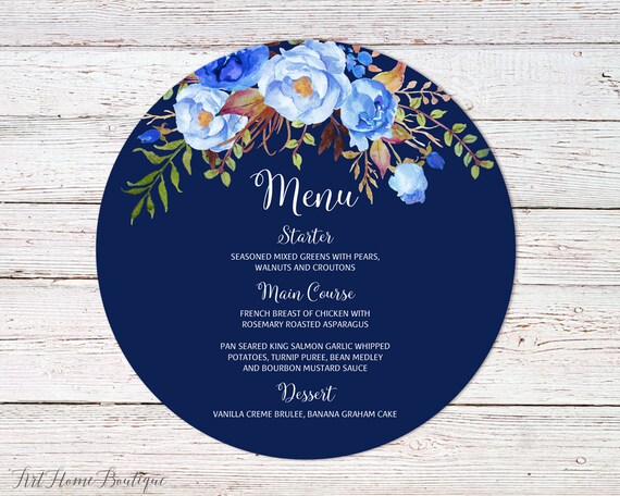 round-menu-cards-circle-menu-card-printable-floral-navy-menu