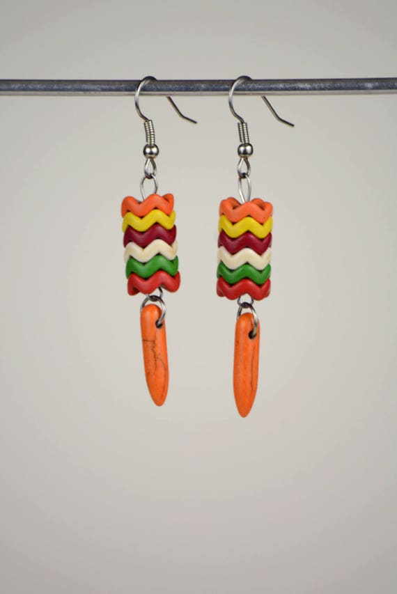 RR#112 Carrots Drop Earrings
