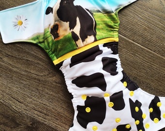 PRE-order layer washable "Daisy the cow" - Cloth diaper cow