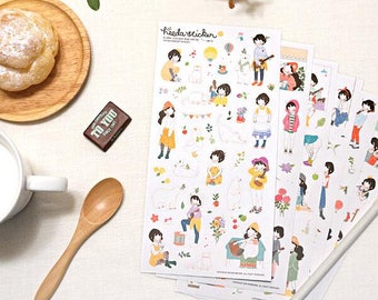 Stickers 6 sheets set Heeda