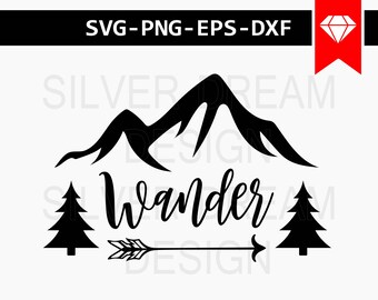 Download Wander svg | Etsy