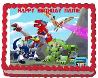 Transformers Rescue Bots Edible Image Decoration Cake Topper