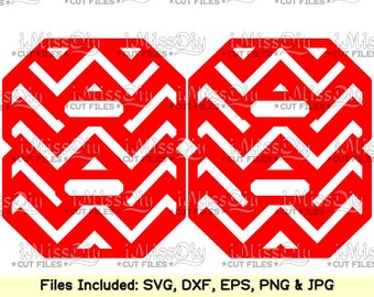 Chevron Numbers Svg files for Cricut Silhouette NUMBER Svg CUTTING FILES bithday wedding card patterns Sign design clipart Eps Dxf cut files