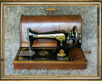 Singer 15K | Antique Sewing Machine | UK 1917 | Macchina da Cucire | Maquina de Coser | Machine a Coudre | Hand Crank| FREE Shipping*