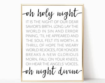 O holy night | Etsy