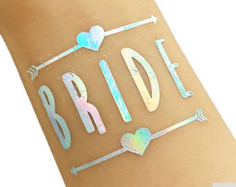 Bride Tattoo – Bridal Shower - Bachelorette Tattoo - Hen Tattoo - Party Favours - Favors - Bachelorette Bags - Gift for Bride