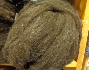 Black lambs wool Roving