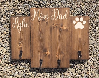 Key hook His/Hers/Child's name/Pawprint