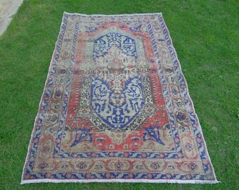 Anatolian Rug, Authentic Rug, Turkish Rug, Distressed Rug, Vintage Turkish Rug, Turkish Area Rug, Classic Design Rug