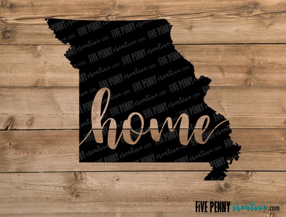 Missouri Home State SVG PNG EPS Cricut Silhouette