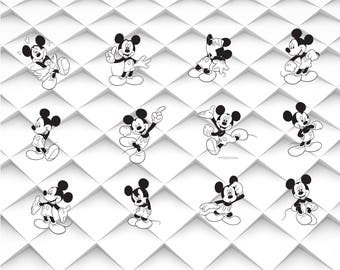 Mickey Mouse svg,png,jpg,eps for Print/ Silhouette Cameo/Cricut and Many More