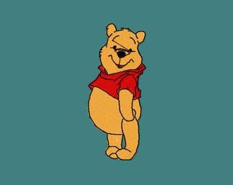Winnie Pooh 1.57*3,72" Machine Embroidery File children embroidery
