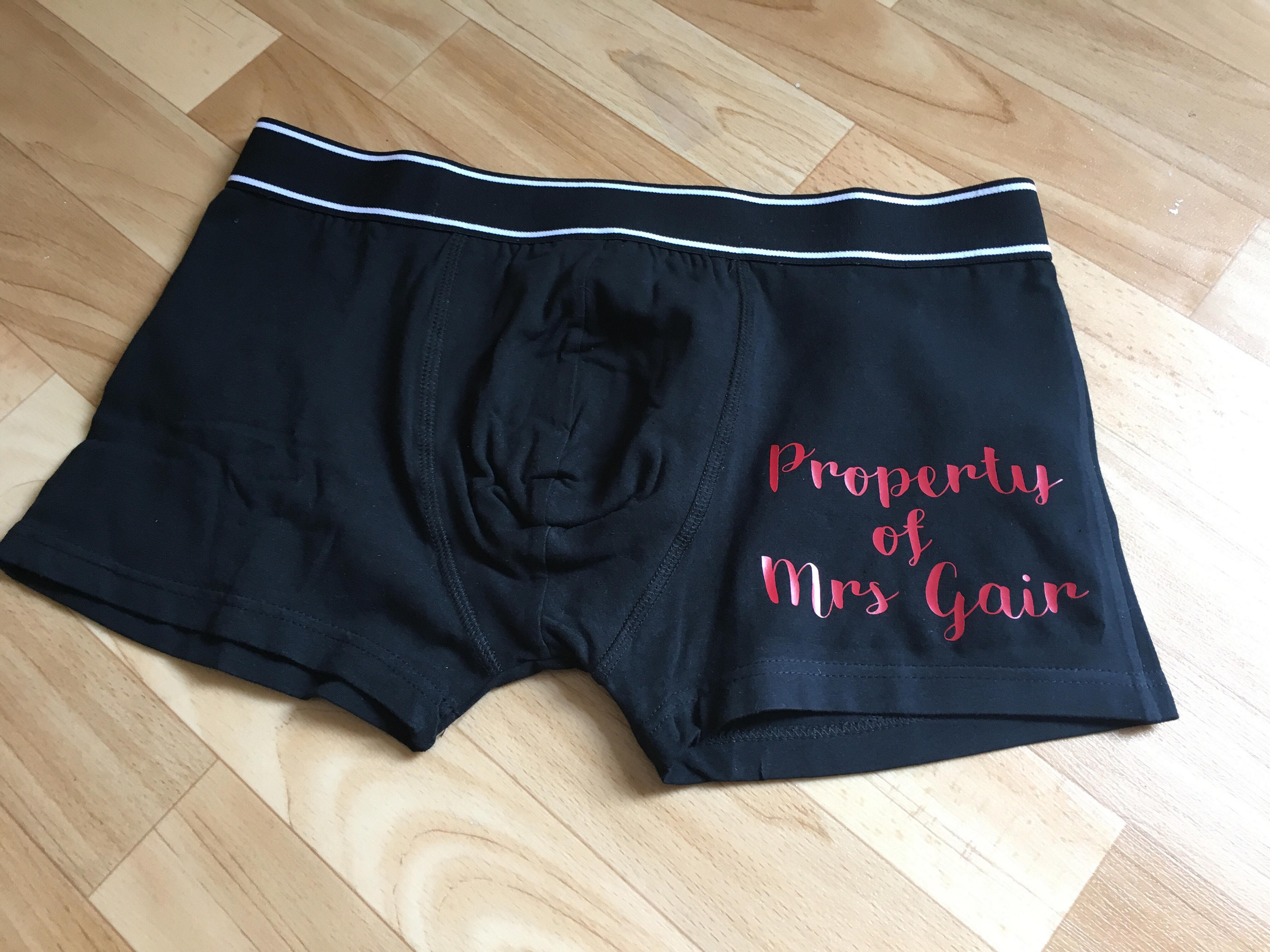 Groom Boxers Personalised underwear Wedding Gift for him