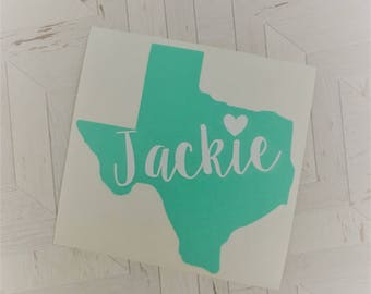 Yeti Decal, texas yeti decal, rtic cup decal, name decal, car window sticker, yeti sticker, rtic sticker, car window decal, name sticker