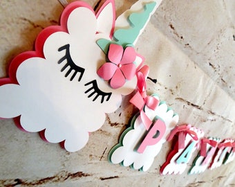 Unicorn Party, Unicorn Birthday Banner, Pastel Unicorn Baby Party, Customizable Birthday Banner, Personalized Unicorn Party Decorations