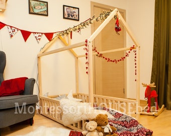 Kids Bedroom House express shiping handmade bed twin wood house bed montessori Kids Bedroom House express shiping handmade bed twin wood house bed montessori