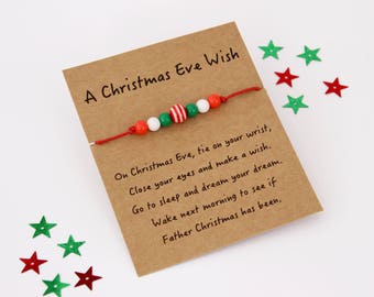 Christmas Eve Box, Christmas Wish Bracelet, Christmas Eve Gift, Christmas Eve Wish Bracelet, Christmas Eve Box Ideas, Christmas Bracelet