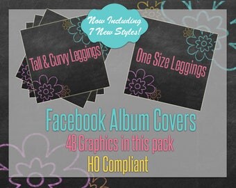 Facebook Album Covers, Home Office Approved, Styles only, Instant Download, Floral, Digital Album Files, Marketing, Retailer, Consultant