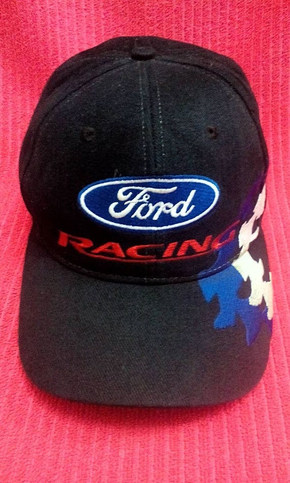 Vintage Ford Racing Embroidered with Big Logo Cap Hat racing
